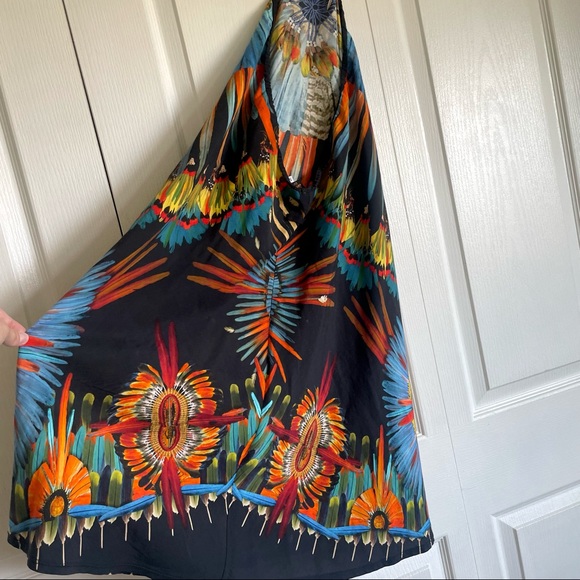 Jean Paul Gaultier Vintage Soleil Designer 1990s Printed Halter Dress - Picture 4 of 14